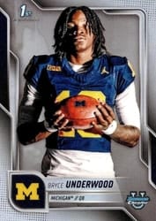 2025 Bowman University Chrome Base Image Variation Refractor Bryce Underwood #SP-7 card