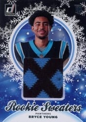 2023 Donruss Rookie Holiday Sweater Relics Bryce Young #HS-BYO card