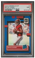 2023 Panini Chronicles Draft Picks Donruss Optic Rated Rookie Bryce Young #1 card