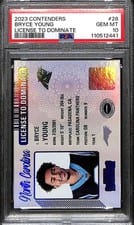 2023 Panini Contenders License to Dominate Bryce Young #28 card