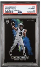 2023 Panini Obsidian Black Color Blast Bryce Young #15 card