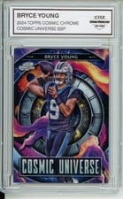 2024 Topps Chrome Cosmic Cosmic Universe Bryce Young #CU-17 card