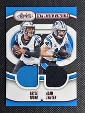 2024 Panini Absolute Team Tandem Materials Bryce Young / Adam Thielen #TTM-CAR card
