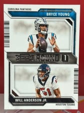 2023 Panini Contenders Round Number Bryce Young / Will Anderson Jr. #2 card