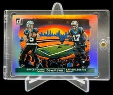 2024 Donruss Horizontal Downtown! Bryce Young / Xavier Legette #13 card