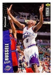 1996-97 Collector's Choice Base Set Bryon Russell #343 card