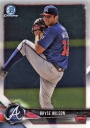 2018 Bowman Chrome Prospects Bryse Wilson #BCP135 card