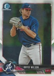 2018 Bowman Chrome Prospects Bryse Wilson #BCP169 card