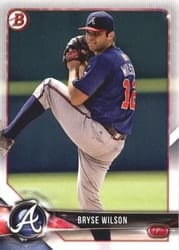 2018 Bowman Prospects Bryse Wilson #BP135 card