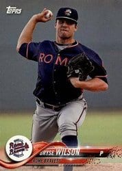2018 Topps Pro Debut Base Set Bryse Wilson #26 card