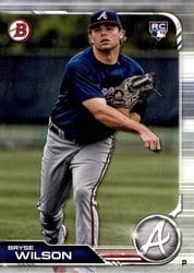 2019 Bowman Base Set Bryse Wilson #20 card