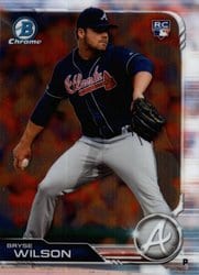 2019 Bowman Chrome Base Set Bryse Wilson #62 card