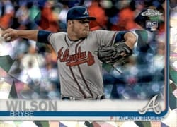 2019 Topps Chrome Sapphire Edition Base Set Bryse Wilson #641 card
