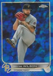 2022 Topps Chrome Sapphire Edition Base Set Bryse Wilson #463 card