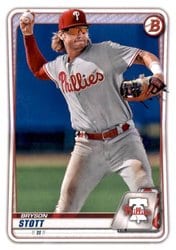 2020 Bowman Draft Base Set Bryson Stott #BD-140 card