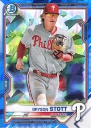 2021 Bowman Sapphire Edition Base Set Bryson Stott #BCP-17 card