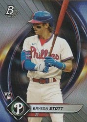 2022 Bowman Platinum Base Set Bryson Stott #24 card