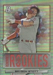 2022 Bowman Platinum Renowned Rookies Bryson Stott #RR-20 card