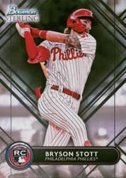 2022 Bowman Sterling Base Set Bryson Stott #BSR-46 card