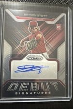 2022 Panini Prizm Debut Signatures Bryson Stott #DS-BS card