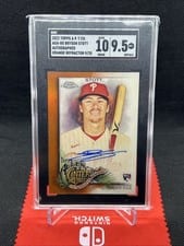 2022 Topps Allen & Ginter Chrome Autographs Bryson Stott #AGA-BS card