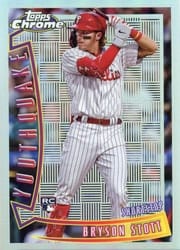 2022 Topps Chrome 1996 Youthquake Bryson Stott #YQ-17 card