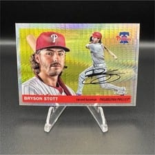 2022 Topps Chrome Platinum Anniversary Autographs Bryson Stott #CPA-BS card
