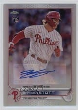 2022 Topps Chrome Update Autograph Bryson Stott #AC-BS card