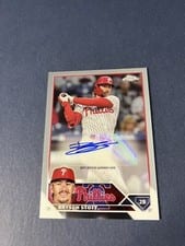 2023 Topps Chrome Update Autograph Bryson Stott #AC-BS card