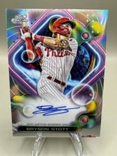 2023 Topps Cosmic Chrome Autographs Bryson Stott #CCA-BS card