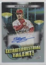 2023 Topps Cosmic Chrome Extraterrestrial Talent Autographs Bryson Stott #ETA-BS card