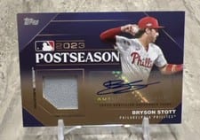 2024 Topps Postseason Performance Autograph Relic Bryson Stott #PPAR-BS card