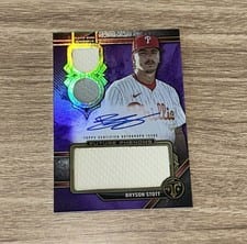 2024 Topps Triple Threads Future Phenoms Autographed Relics Bryson Stott #FPAR-BS card