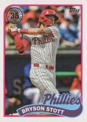 2024 Topps Update 1989 Topps Baseball 35th Anniversary Bryson Stott #89US-25 card