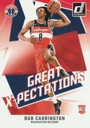 2024-25 Donruss Great X-Pectations Bub Carrington #18 card