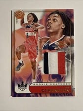 2024-25 Panini Court Kings Rookie Swatches Bub Carrington #RJS-BCG card