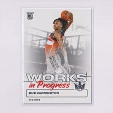2024-25 Panini Court Kings Works in Progress Bub Carrington #17 card