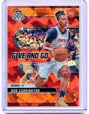 2024-25 Panini Mosaic Give and Go Bub Carrington #15 card
