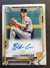 2021 Bowman Draft Chrome Draft Autographs Bubba Chandler #CDA-BC card