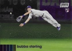 2020 Stadium Club Chrome Base Set Bubba Starling #275 card