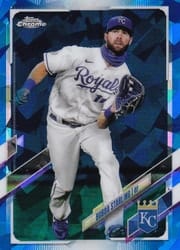 2021 Topps Chrome Sapphire Edition Base Set Bubba Starling #375 card