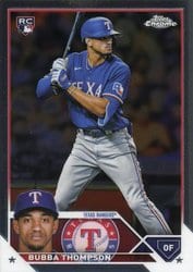 2023 Topps Chrome Base Set Bubba Thompson #58 card
