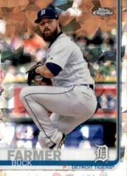 2019 Topps Chrome Sapphire Edition Base Set Buck Farmer #496 card