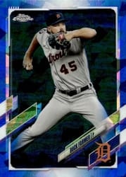 2021 Topps Chrome Sapphire Edition Base Set Buck Farmer #158 card
