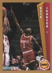 1992-93 Fleer Base Set Buck Johnson #82 card