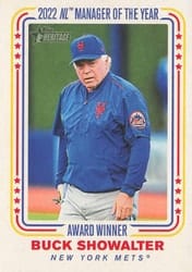 2023 Topps Heritage Award Winners Buck Showalter #AW-7 card