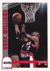 1992-93 Hoops Base Set Buck Williams #195 card