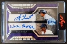 2025 Leaf Bronx Legacy Dual Autographs Bucky Dent / Willie Randolph #DA-1 card