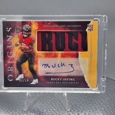 2024 Panini Origins Rookie Jumbo Jersey Autographs Bucky Irving #RJA-BIR card