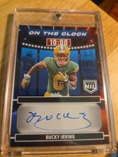 2024 Panini Prestige On the Clock Signatures Bucky Irving #OTC-BIG card